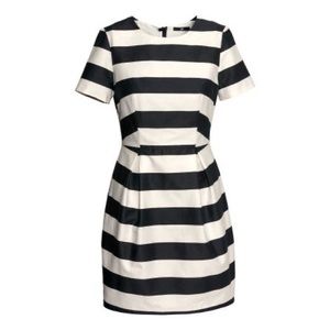 B&W striped dress
